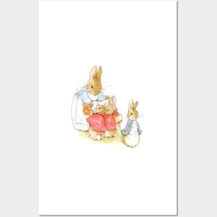 Beatrix Potter - Peter with family Posters and Art